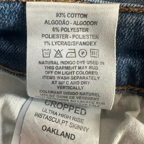 DL1961 Chrissy Cropped Skinny Ultra High Rise Instasculpt Ankle Jeans