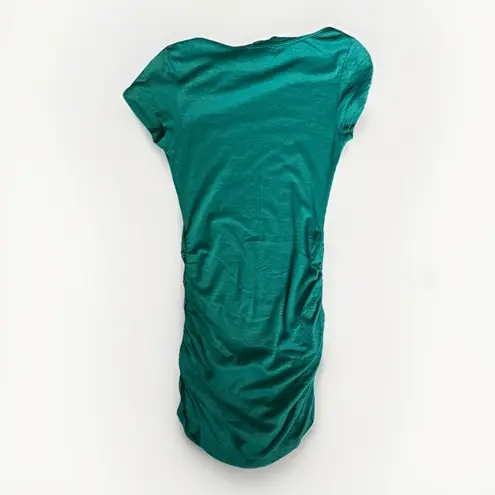 Michael Stars  Maternity Ruched Green Tee‎ Shirt Top One Size Women's