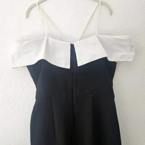 Rebecca Vallance Hepburn Bow Midi Dress Black US 4