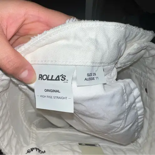 Rolla's NWT Rolla’s Original High Rise Straight Jeans in White Size: 29