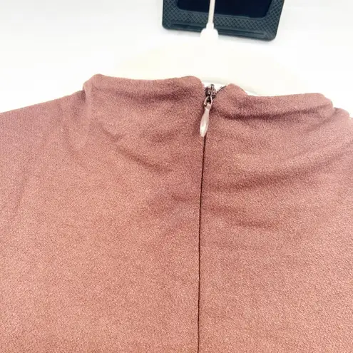 Naked Wardrobe Womens Sculpt Mock Neck Long Sleeve Bodycon Maxi Dress Size S