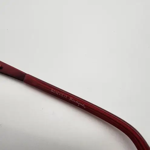 Genevieve Boutique Modern Glitz Burgundy Prescription Glasses Frames & Case
