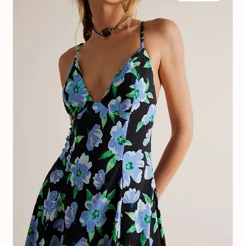 Free People  Finer Things Printed Midi Dress