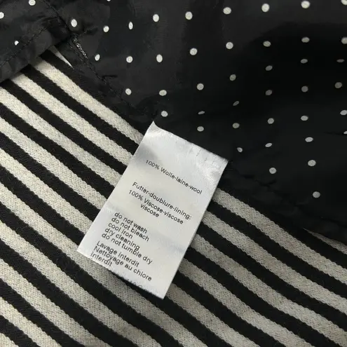 Akris Punto Wool Blazer Womens 10 Striped Professional Work Career Corporate