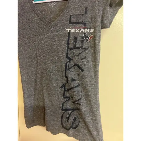 NFL Team Apparel S Woman's Gray Texans T Shirt
