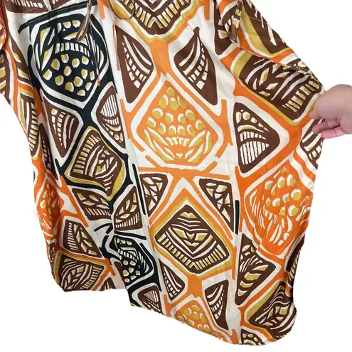 NWT Winlar Goddess Kaftan House Dress Beach MuMu OS Fits Most Long Orange