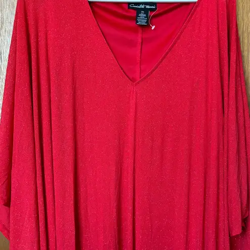 Candalite women’s sparkly red dress size 3X