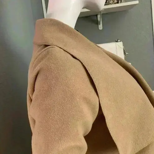 Boohoo  Shawl Collar Belted Wrap Coat  Size Small - Image 7