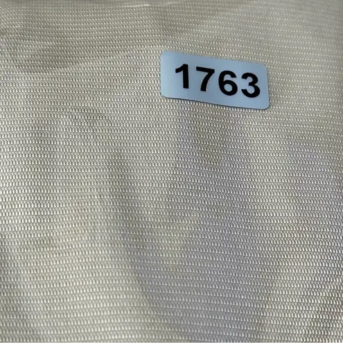 Vertigo Paris M Putty Beige 3/4 Sleeve Snap Front Belted Waist Long Trench Coat