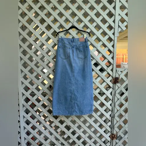 Aritzia Denim Forum The '90s Vintage Maxi Denim Skirt Blue Size 2
