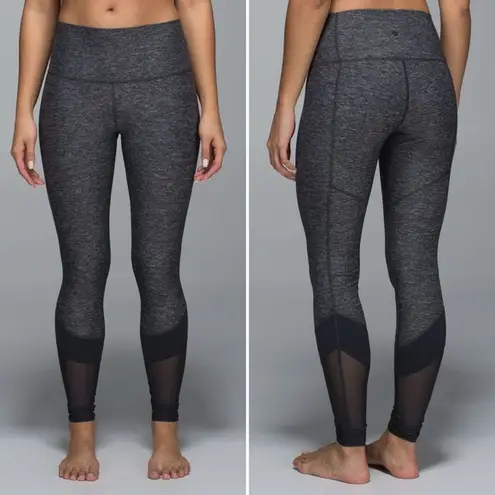 Lululemon  If You're Lucky Pant Legging in Heathered Black / Deep Coal / Black