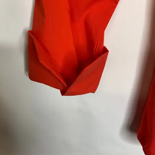 Fitted Zac & Rachel Red Button Up Blouse Sz Small