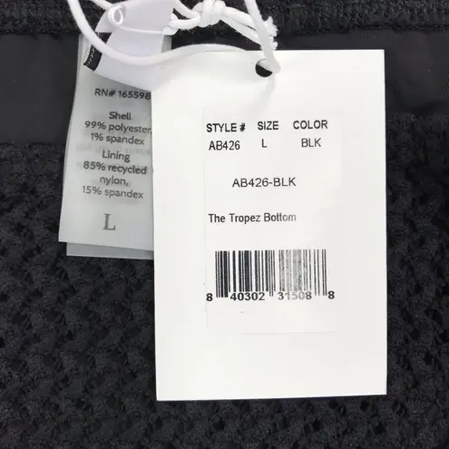 ANDIE DEMI MOORE X Tropez Swim Bottom Women Sz L Crochet Retro Boho Preppy NWT