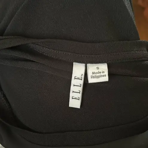 Elle Size Small black top and Carol Rose size small black & white top- two tops!