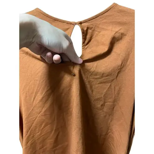 Cuyana Open Back Jumpsuit Size medium Ginger