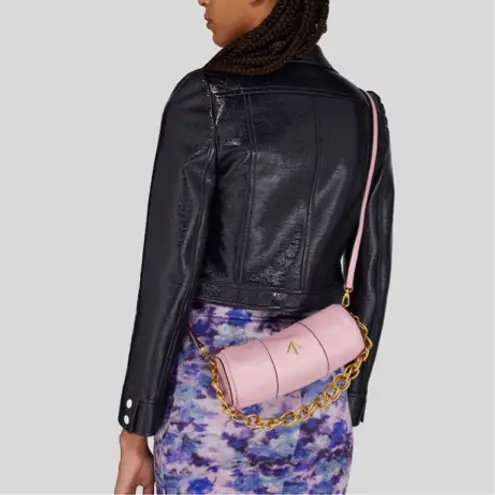 Manu Atelier XX Mini Cylinder Bag in Pink