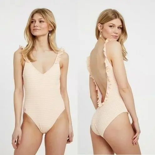 New! POLO RALPH LAUREN Striped Ruffled One