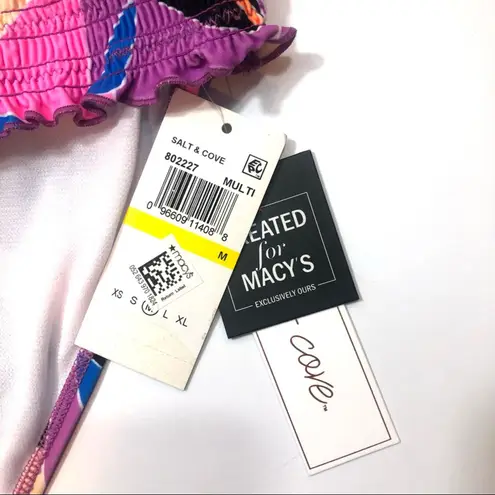 Salt+Cove Kaleidescope Smocked Bikini Swim Bottom Purple Size undefined