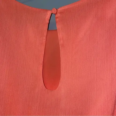 Alice + Olivia  Odette Flutter-Sleeve Dress in Papaya Size XS