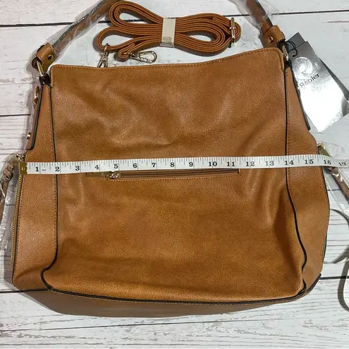 Realer Faux Brown Leather with Tassel Hobo Bags