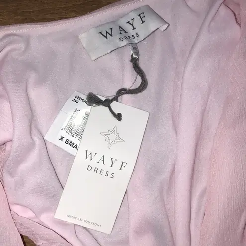 WAYF baby pink maxi dress; new with tags size xsmall