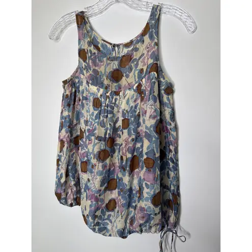 Tracy Reese for Bergdorf Goodman linen silk summer sleeveless top small