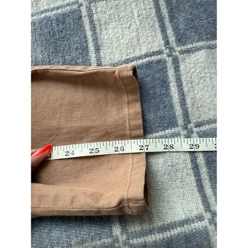 Peruvian Connection Peruvian Connection Linen Blend Pants Straight Leg Casual Tan US 2 - Image 4