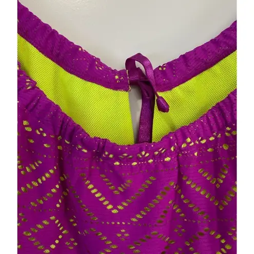Jo&Jax Jo+Jax BoHo Swimsuit Cover-Up Women's Medium M 6-8 Wildberry/Citron Swim Coverup