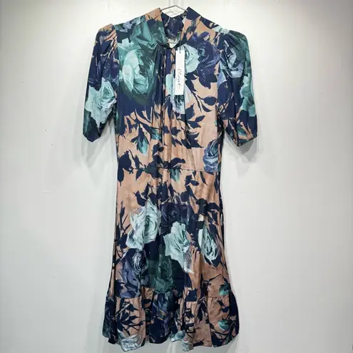 Closet London Floral High Neck Dress from ModCloth Back Cutout Coquette Girl Size 6