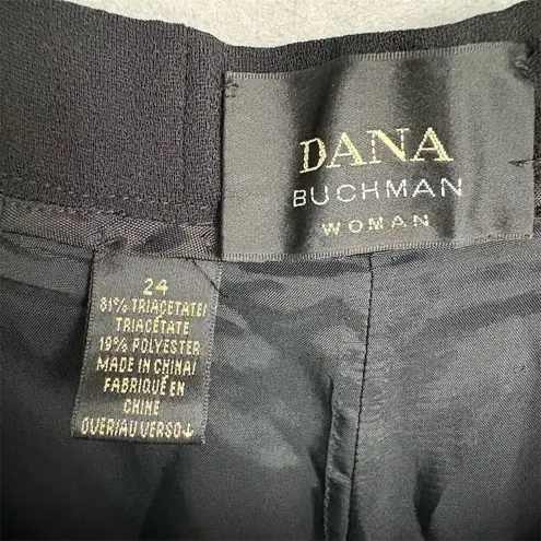Dana Buchman Women's Black High-Rise Dress Pants Size 24