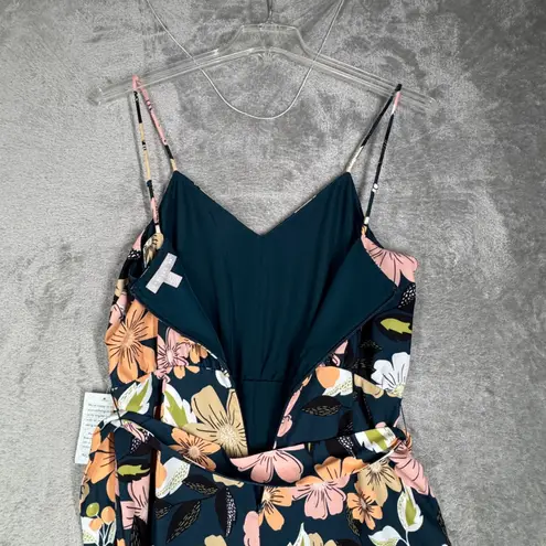 Chelsea28 Jumpsuit Floral Wide Leg Belted Casual Summer Outfit Size Medium