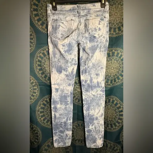 Wax Jean Wax Women's Straight Leg Jeans - Blue and White