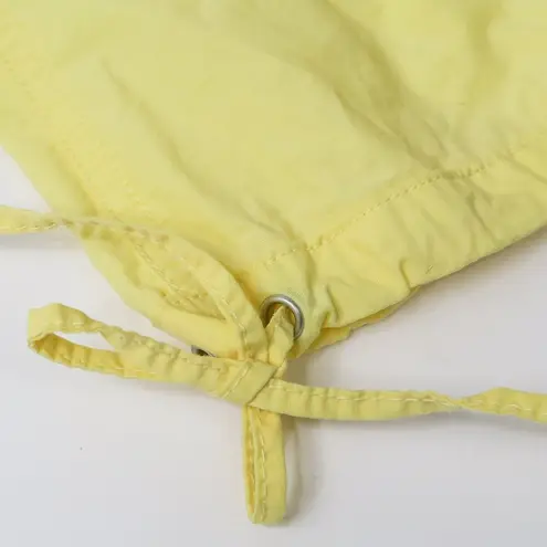 Carolina Blues Vintage 90s Pastel Yellow Nylon Overalls