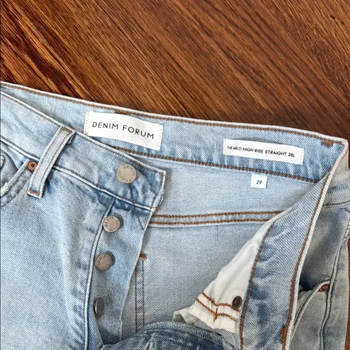 Aritzia Denim Forum the sell high rise straight the arlo Jeans Blue Size 29