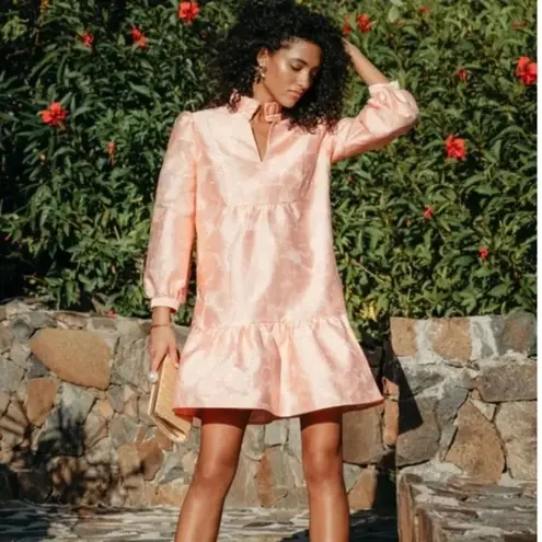 Tuckernuck Bellini Fil Coupe Palmerston Dress M NWT Pink Ruffle Party