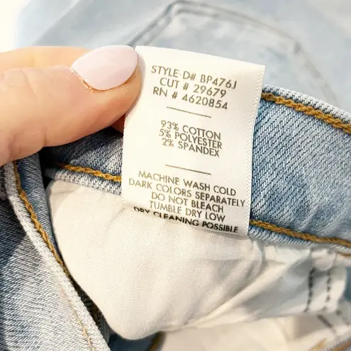 Just Black Denim The High Rise Cuffed Palazzo Wide Leg Light Wash Jeans 27 / 4