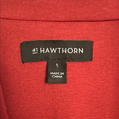 41 Hawthorne Women's Burgundy Blazer Sz L