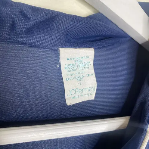 JCPenney Vintage Nylon Pajama Lounge Top Size XS