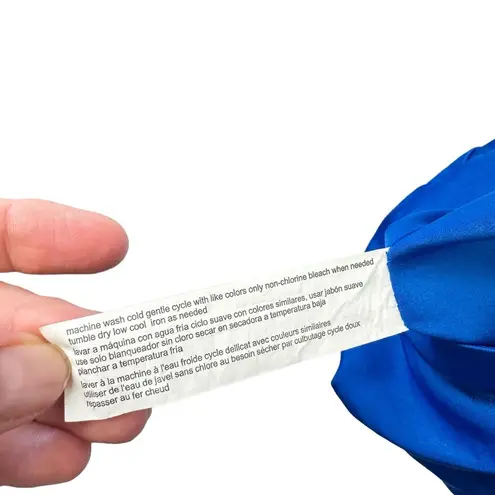 Eloquii Bundle of 2 Satin Sheen Blue White Strappy Crop Top Plus Size 22 Tie