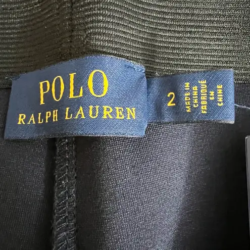 Polo Ralph Lauren Womens Navy Skinny Pants Stretch Viscose Blend Sz 2 New Blue