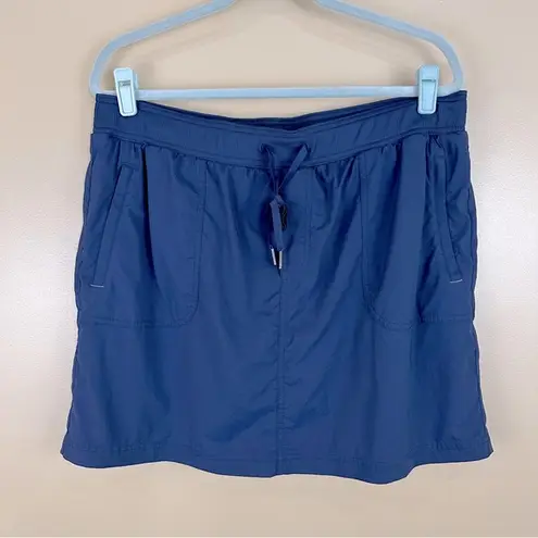 LL Bean Nautical Navy Women’s Vista Camp Skort XL NWOT Blue