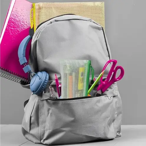 Set/3 Waterproof BLUE Document Zipper Travel Pouches, File Organizers, Clear