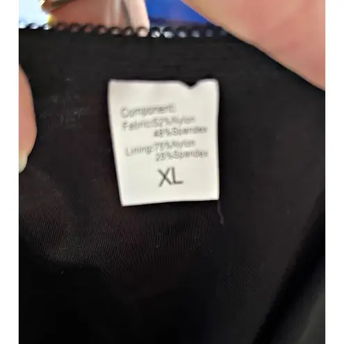 Black Bodysuit Lingerie teddy teddie lace NWOT size XL