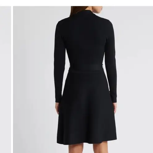 Eliza J NWT $148 Embellished Collar Long Sleeve Sweater Dress M 6 8