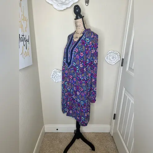 Matilda Jane NTM: Thoughts & Dreams High Low Floral Blueish Purple Dress Sz L