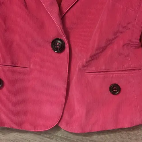 Talbots  Hot Pink Corduroy Blazer Size 2