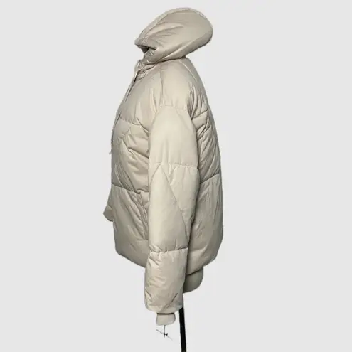 Avec Les Filles Buff Puffer Coat XS Fits Like Medium Rose Gold Oversized Winter