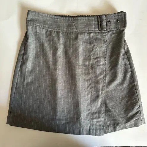 Prómesa PROMESA Pinstripe A-Line Mini Skirt Boutique Women’s size Small Gray NWT $48 Y2K