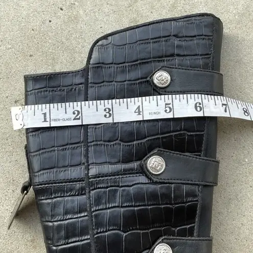 Vintage DC Animal Print 361347 Black Leather Snow Boots Women’s Black Sz 7.5