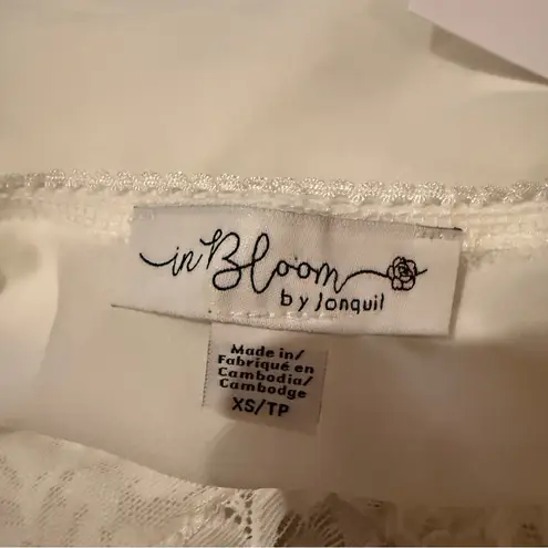 In Boom by Jonquil White Frilly Lace Lingerie Slip Dress Sz XS NEW Bridal White